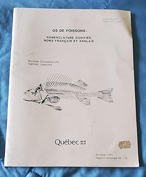 Bild des Verkufers fr Os De Poissons: Nomenclature Codifiee, Noms Francais et Anglais zum Verkauf von Ohkwaho Books and Fine Art