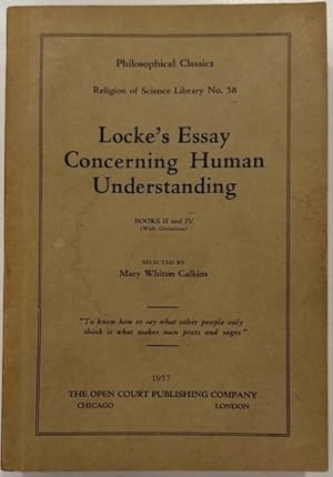 Seller image for Locke's Essay Concerning Human Understanding for sale by Eat My Words Books