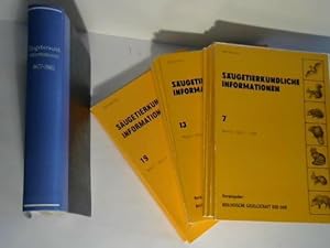 Säugetierkundliche Informationen. Band 1-4 (Heft 1-21) 1977-1997.