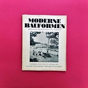 Seller image for Moderne Bauformen. Monatshefte fr Architektur und Raumkunst. Jahrgang XXXIII, Heft 10. for sale by Carmichael Alonso Libros