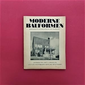 Seller image for Moderne Bauformen. Monatshefte fr Architektur und Raumkunst. Jahrgang XXX, Heft 1. for sale by Carmichael Alonso Libros