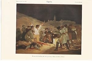 Seller image for LAMINA ESPASA 10307: Los fusilamientos del 3 de mayo por Goya for sale by EL BOLETIN