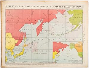 A New War Map of the Aleutian Island Sea Road to Japan. [caption title]