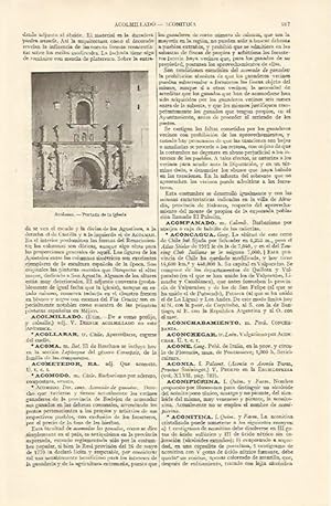 Seller image for LAMINA ESPASA 10801: Iglesia de Acolman Mexico for sale by EL BOLETIN