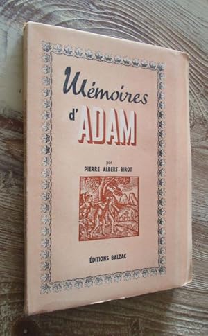 Seller image for Mmoires d'Adam. for sale by Dj Jadis