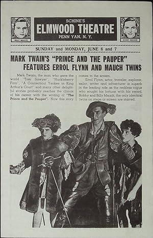 Immagine del venditore per The Prince and the Pauper Local Theater Herald 1937 Errol Flynn, Claude Rains venduto da AcornBooksNH