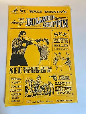 Bild des Verkufers fr The Adventures of Bullwhip Griffin Pressbook 1966 Roddy McDowall, Suzanne Pleshette zum Verkauf von AcornBooksNH
