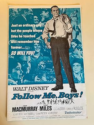 Seller image for Follow Me, Boys! Pressbook 1966 Fred MacMurray, Vera Miles for sale by AcornBooksNH