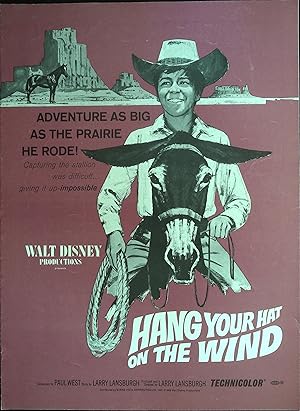 Seller image for Hang Your Hat on the Wind Pressbook 1969 Rick Natoli, Judson Pratt for sale by AcornBooksNH