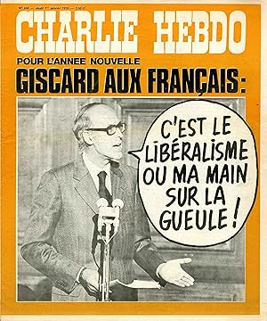 "CHARLIE HEBDO N°268 du 1/1/1976" GISCARD AUX FRANÇAIS POUR L'ANNÉE NOUVELLE