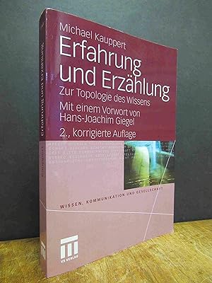 Bild des Verkufers fr Erfahrung und Erzhlung - Zur Topologie des Wissens, zum Verkauf von Antiquariat Orban & Streu GbR