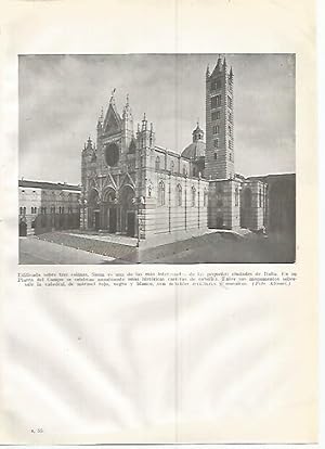 Immagine del venditore per LAMINA GEOGRAFIA 0377: Catedral de Siena Italia venduto da EL BOLETIN