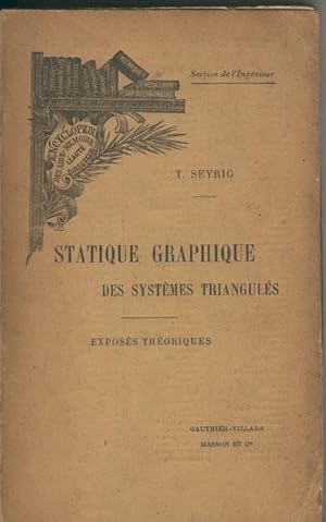 Seller image for Statique graphique des systemes triangules for sale by El Boletin