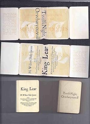 TWO MINIATURE Editions - MIDGET CLASSICS Series: King Lear /with/ Twelfe Night, or What You Will ...