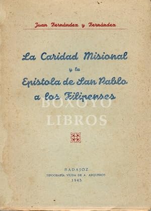 La caridad misional y la Epístola de San Pablo a los Filipenses