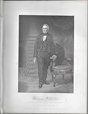 Immagine del venditore per Thomas Hart Benton, Steel Engraved Portrait, with Facsimile Signature venduto da Legacy Books II