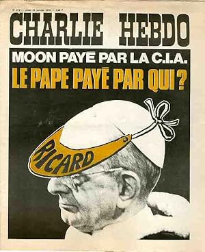 "CHARLIE HEBDO N°272 du 29/1/1976" LE PAPE PAYÉ PAR QUI ? RICARD