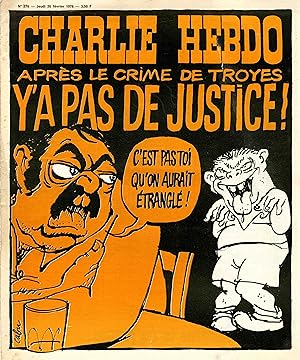 "CHARLIE HEBDO N°276 du 26/2/1976" CABU : Y'A PAS DE JUSTICE