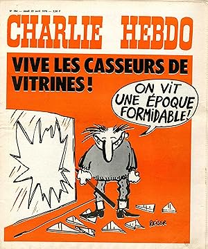 "CHARLIE HEBDO N°284 du 22/4/1976" REISER : VIVE LES CASSEURS DE VITRINES !