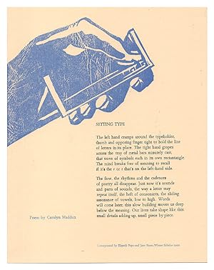 Seller image for Setting Type [Broadside] for sale by Arundel Books