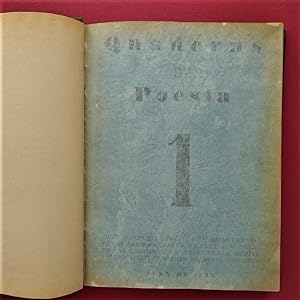 Image du vendeur pour QUADERNS DE POESIA. QUADERNS DE POESIA. Jos V. Foix, T. Garcs, Maria Manent, Carles Riba, Joan Teixador, redactors. mis en vente par Carmichael Alonso Libros