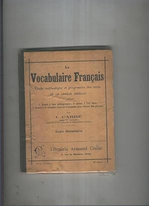Seller image for Le vocabulaire Franais for sale by El Boletin
