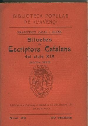 Seller image for Siluetes de escriptors Catalans del siglo XIX for sale by El Boletin