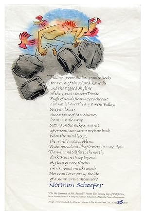 Seller image for On the Summit of Mt. Russell [Broadside] for sale by Arundel Books