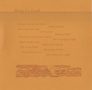 Image du vendeur pour Bring Us Forth [Broadside] mis en vente par Arundel Books