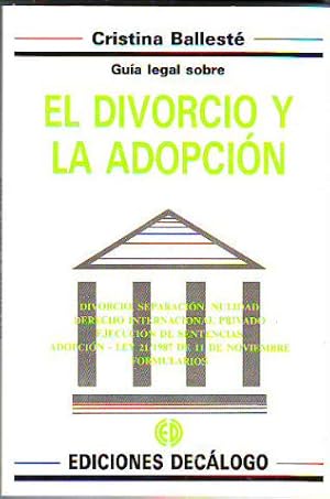 Imagen del vendedor de GUA LEGAL SOBRE EL DIVORCIO Y LA ADOPCIN. a la venta por Libros Ambig