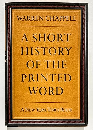 Seller image for A Short History of the Printed Word for sale by Lectern Books