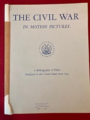 Image du vendeur pour The Civil War in Motion Pictures. mis en vente par Plurabelle Books Ltd