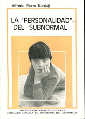 Imagen del vendedor de LA PERSONALIDAD DEL SUBNORMAL. a la venta por Libros Ambig