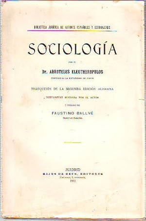 Seller image for SOCIOLOGA. for sale by Libros Ambig