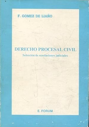 Imagen del vendedor de DERECHO PROCESAL CIVIL. SELECCIN DE RESOLUCIONES JUDICIALES. a la venta por Libros Ambig