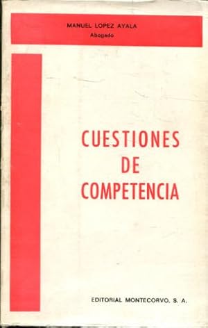 Imagen del vendedor de CUESTIONES DE COMPETENCIA. COMENTARIOS PRCTICOS A LAS REGLAS DE COMPETENCIA EN LA LEY DE ENJUICIAMIENTO CRIMINAL (ARTCULOS 56 A 115). a la venta por Libros Ambig