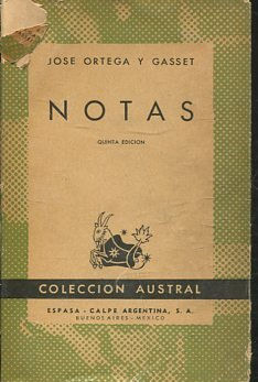 Imagen del vendedor de NOTAS. a la venta por Libros Ambig