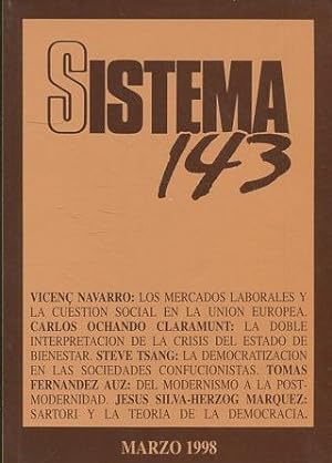 Imagen del vendedor de SISTEMA REVISTA DE CIENCIAS SOCIALES. MARZO 1998. a la venta por Libros Ambig