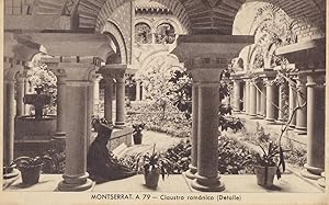 Imagen del vendedor de Postal 62335 : Montserrat - Claustro romanico (Detalle) a la venta por EL BOLETIN