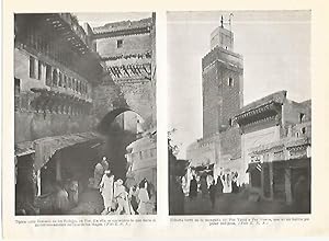 Imagen del vendedor de LAMINA GEOGRAFIA 0162: Calle de los Relojes y Mezquita del Fez Yarid en Fez Marruecos a la venta por EL BOLETIN