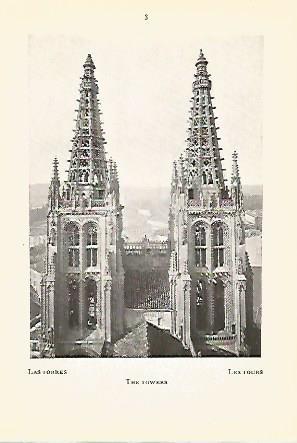 Imagen del vendedor de LAMINA 5194: Catedral de Burgos. Las torres a la venta por EL BOLETIN