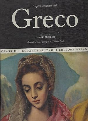 Seller image for L'opera completa del GRECO for sale by ART...on paper - 20th Century Art Books