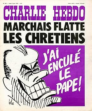 "CHARLIE HEBDO N°290 du 3/6/1976" Gébé : MARCHAIS FLATTE LES CHRÉTIENS