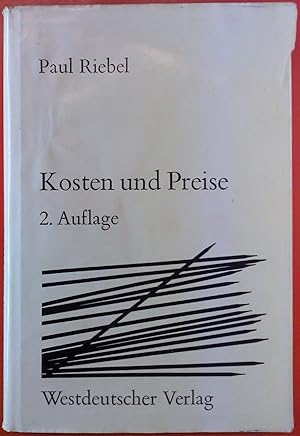 Seller image for Kosten und Preise bei verbundener Produktion , Substitionskonkurrenz und verbundener Nachfrage for sale by biblion2