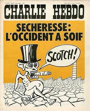 "CHARLIE HEBDO N°292 du 17/6/1976" Gébé : SÉCHERESSE "L'OCCIDENT A SOIF"