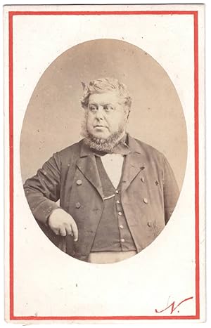 Seller image for A carte de visite of an unknown man by Nadar. for sale by Meridian Rare Books ABA PBFA