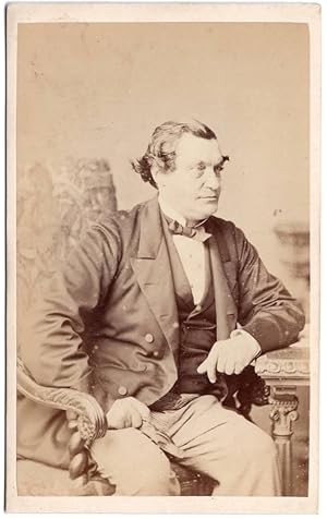 A carte de visite of a seated unknown man.