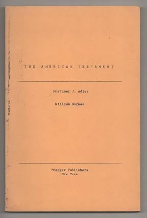 Seller image for The American Testament for sale by Jeff Hirsch Books, ABAA