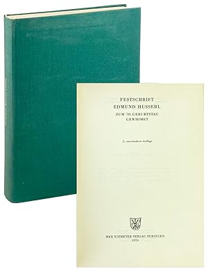Festschrift Edmund Husserl: Zum 70. geburtstag gewidmet