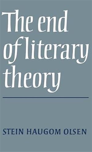 Bild des Verkufers fr End of Literary Theory zum Verkauf von GreatBookPricesUK